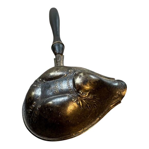 Antique Paye & Baker 1917 Patented‎ Silver Plated Tea Strainer Spoon Wood Handle - Picture 10 of 10